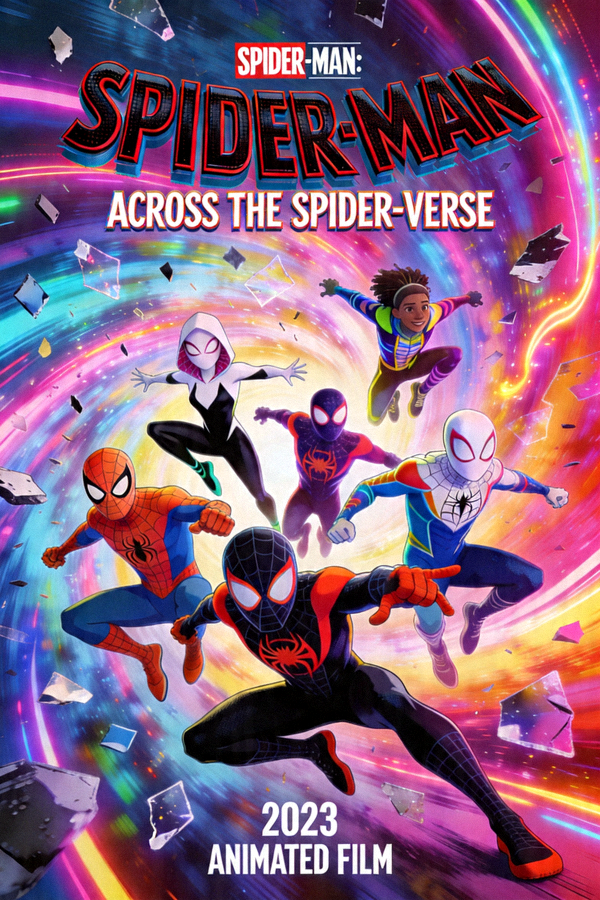 动画电影《蜘蛛侠：纵横宇宙》艺术海报